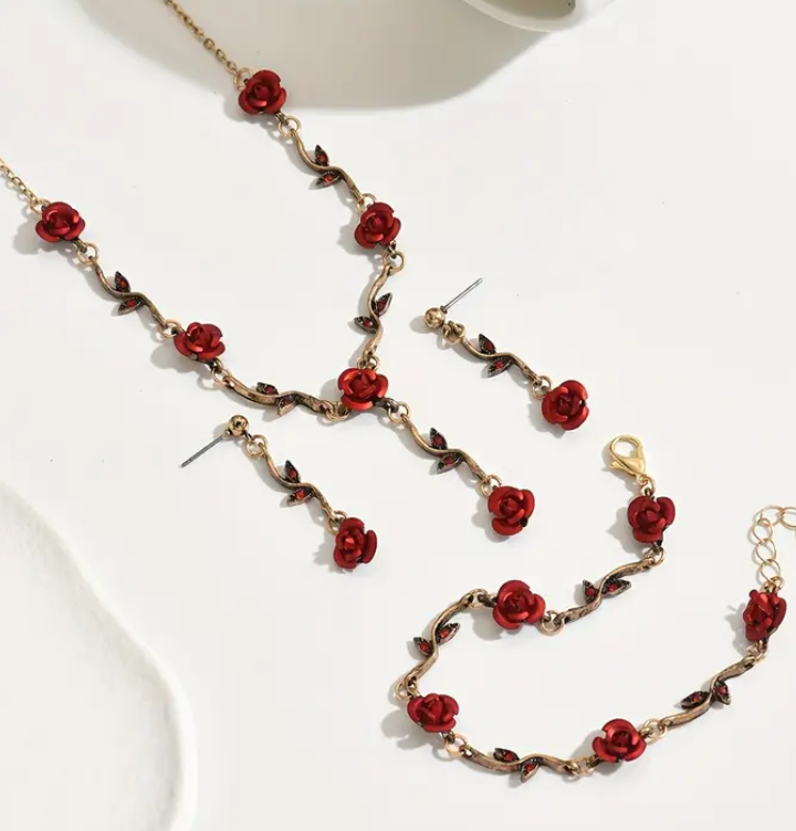 Forest Rose Jewelry Set